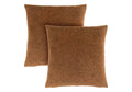 Pillows, Set Of 2, 18 X 18 Square, Insert Included, Decorative Throw, Accent, Sofa, Couch, Bedroom, Brown Hypoallergenic Polyester, Modern Brown Polyester Polyester