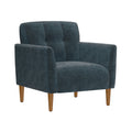 Joanne Blue Accent Chair Blue Foam Engineered Wood