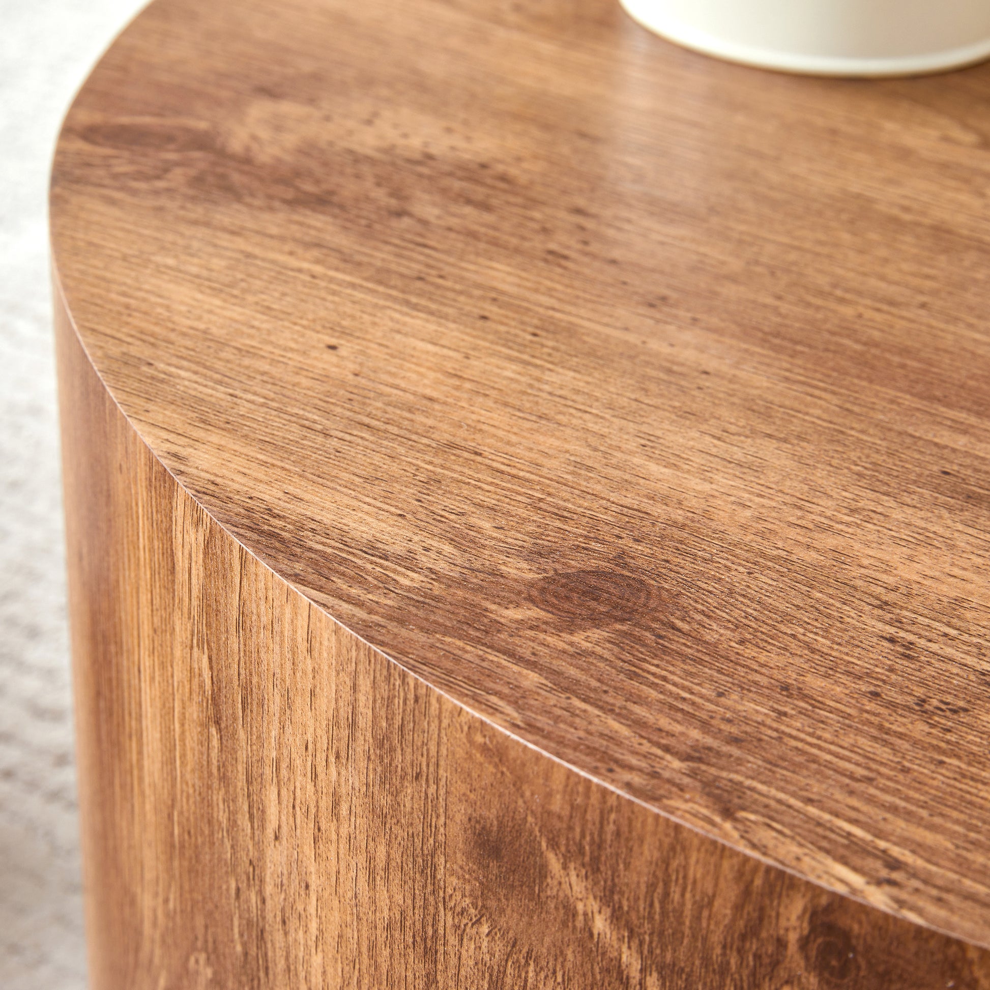 The Cylindrical Table With Its Patterned Design Can Be Easily Integrated Into A Variety Of Interior Styles, From Coffee Tables To Small Dining Tables, Workbenches Or Makeshift Writing Desks. Wood Mdf