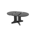 Dining Table For Farmhouse Kitchen 59X43 Inch Expandable Oval Table Top With Removable Leaf Trestle X Shaped Base Black Black Seats 6 Dining Room Floor Mount Round Kitchen & Dining Tables Laminated