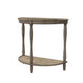 Traditional Design 1Pc Side Table Storage Bottom Shelf Antique Gray Color Home Living Room Furniture Antique Gray Primary Living Space Contemporary,Traditional Open Storage Oval Solid Wood