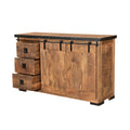 Side Board - Natural Black Wood