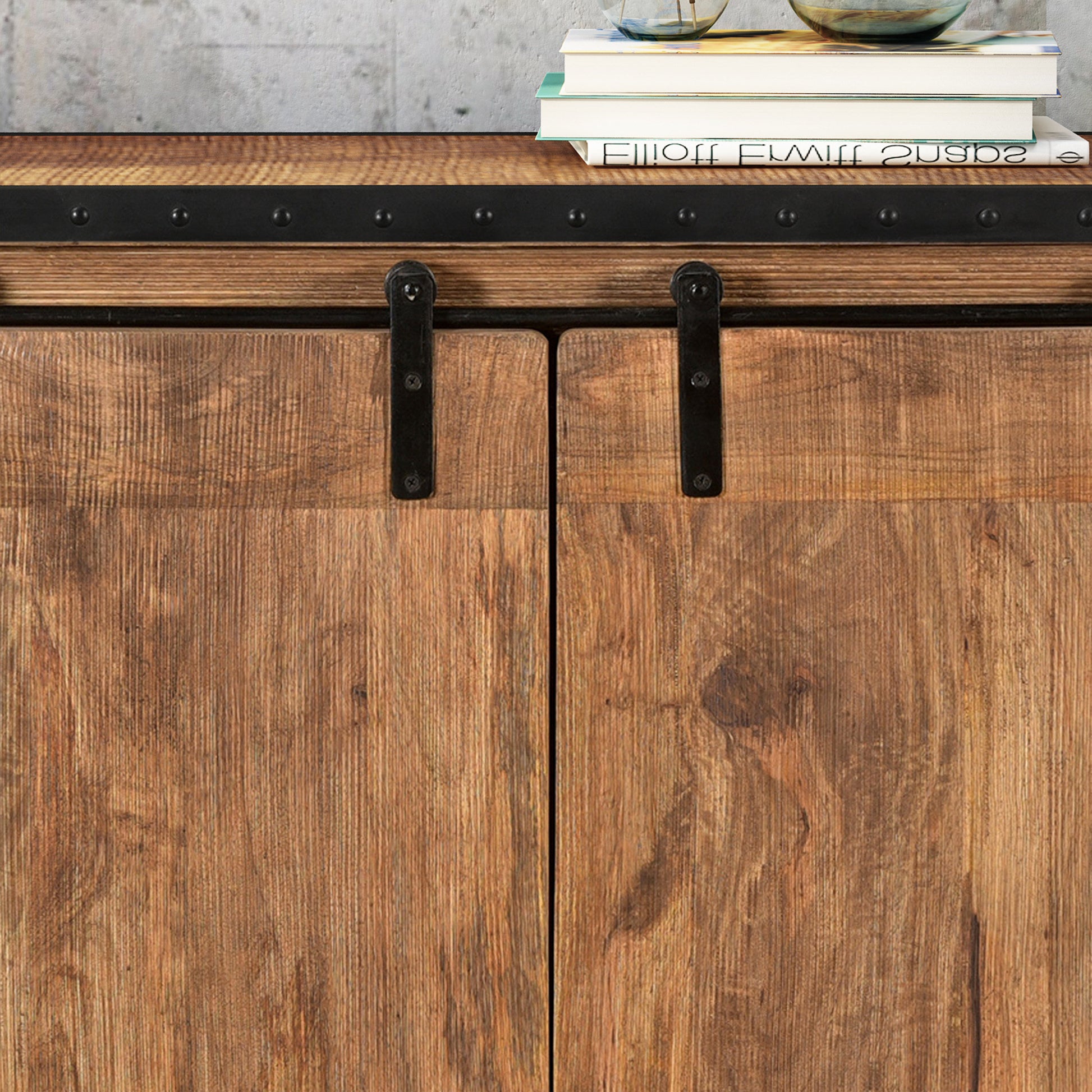 Side Board - Natural Black Wood