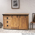 Side Board - Natural Black Wood