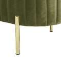 Chloe Modern Glam Storage Bench, Olive Green Performance Velvet Olive Green Foam Velvet