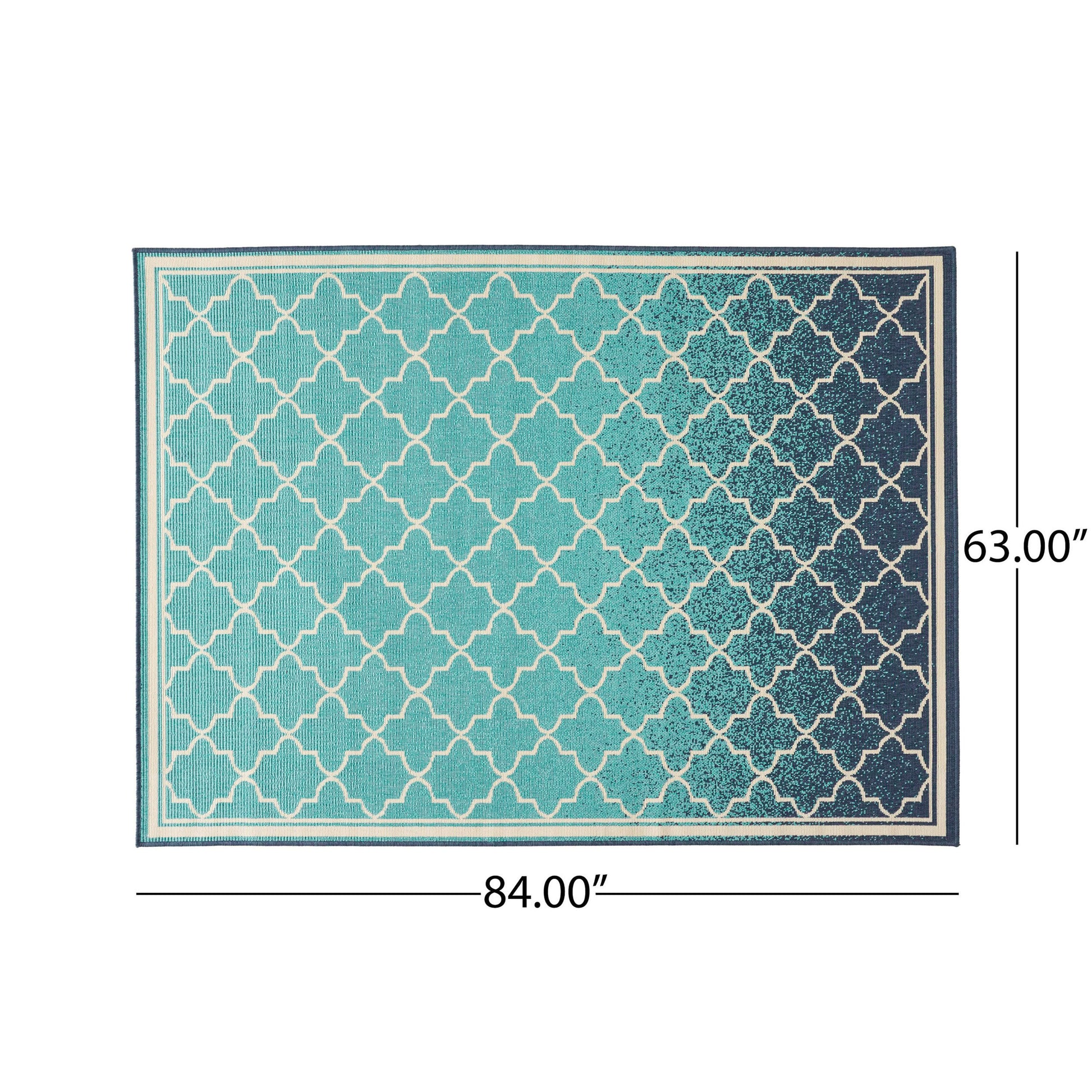 Meridian 3530L 5'3" X 7' Blue Polypropylene