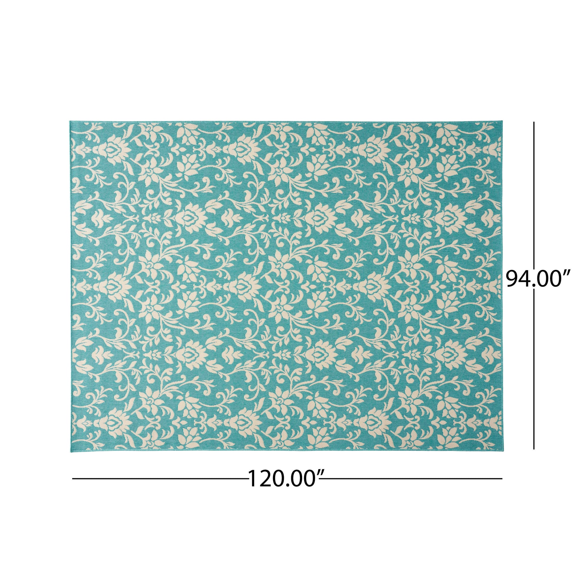 Meridian 1816L 7'10" X 10' Blue Polypropylene