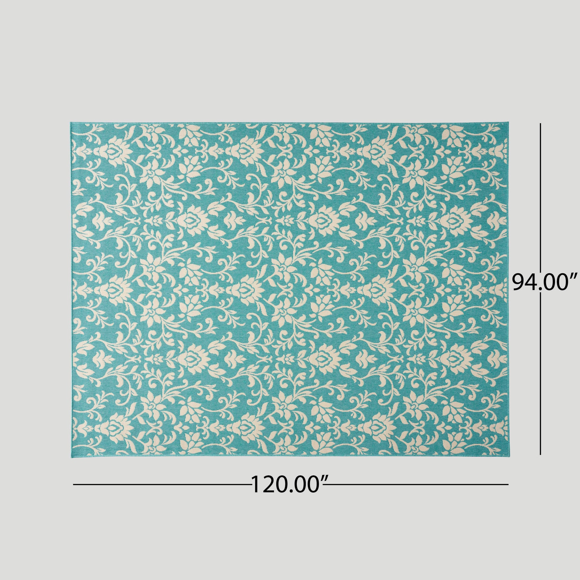 Meridian 1816L 7'10" X 10' Blue Polypropylene