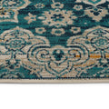 Casual, Modern, Traditional, Transitional, Oriental, Bohemian, Textured Cut Pile 9' X 12' Rectangle Area Rug Turquoise Polypropylene