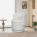 360 Degree Swivel Back Sofa Chair With Storage Space, Suitable For Bedroom And Living Room Beige Beige Boucle