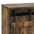 Rustic Oak Tv Stand With 2 Barn Doors Rustic Primary Living Space 50 59 Inches 60 Inches Wood