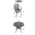 Cushions In Random Colors 5 Piece Set Of Cast Aluminum Patio Furniture With Cushions Yes Dining Set Black Seats 4 Rust Resistant Frame Water Resistant Cushion Garden & Outdoor Complete Patio Sets