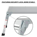 Work Platform Aluminum Portable Bench Folding Ladder Ansi Capacity 225 Lbs 40