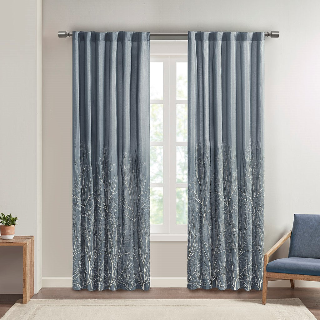 Curtain Panel Only 1 Pc Panel Blue Polyester