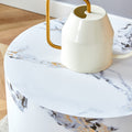 The Cylindrical Table With Its Patterned Design Can Be Easily Integrated Into A Variety Of Interior Styles, From Coffee Tables To Small Dining Tables, Workbenches Or Makeshift Writing Desks. White Mdf