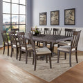 Napa 7 Piece Dining Set Dark Brown Dark Brown Wood