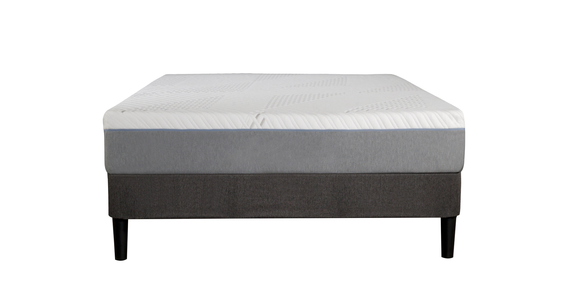 Queen Size Cypress 10'' Medium Cooling Gel Memory Edge Support Pocket Spring Removable Cover Hybrid Mattress White Gray Foam Spring Queen