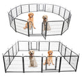 16 Panels Dog Playpen For Outdoor,Yard,Camping,24