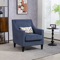 Coolmore Modern Accent Chair,Upholstered Armchair With Scooped Arms For Bedroom,Apartment,Studio,Office,Waiting Room Blue Corduroy Blue Primary Living Space Foam Corduroy