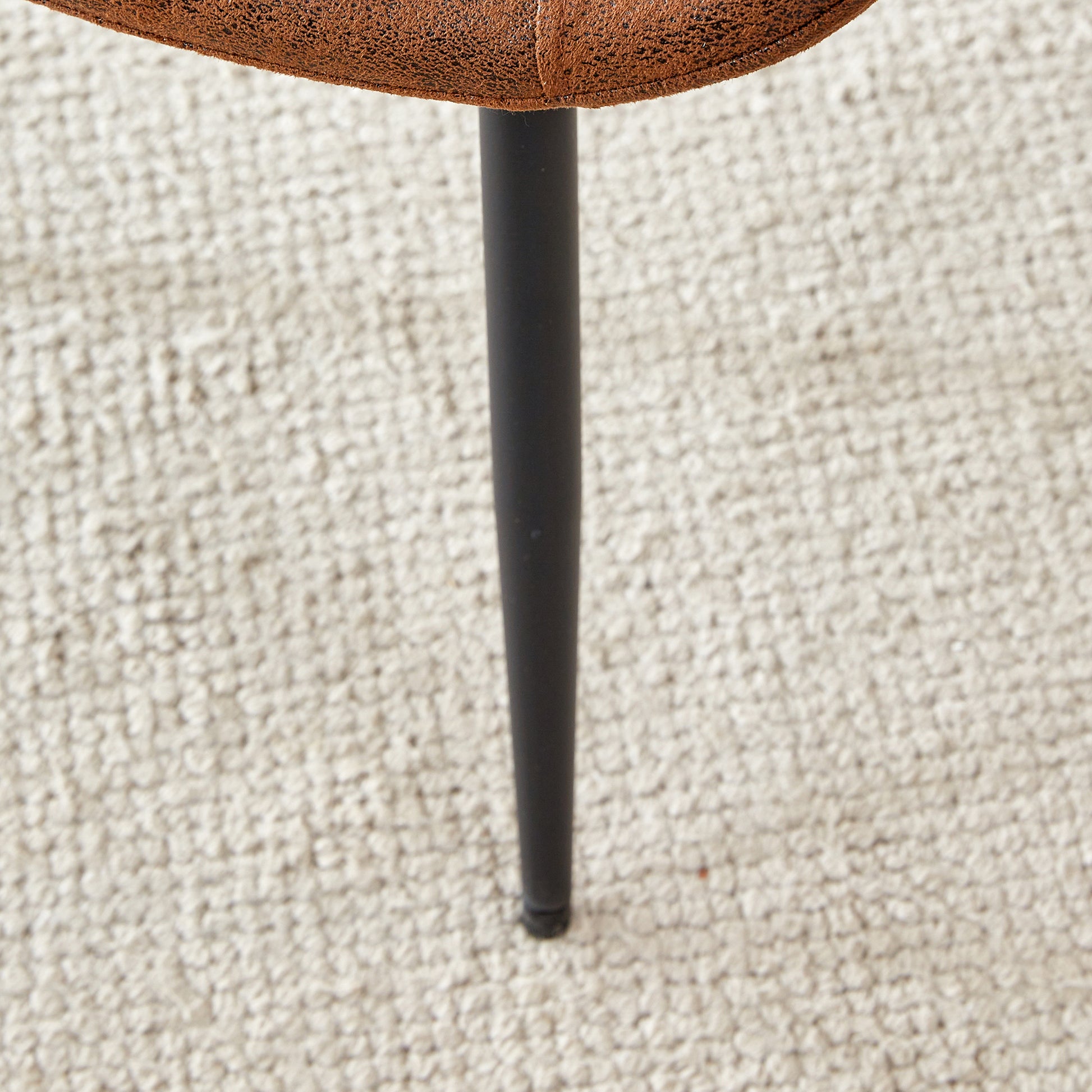 Table And Chair Set. Modern Dining Table With Mdf Top And Beautiful Mdf Legs. Comes With Brown Comfortable Chair With Seat And Metal Legs. Suitable For A Wide Range Of Decorative Styles. Brown,Wood Seats 6 Mdf