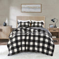 King Print Sherpa Down Alternative Comforter Set King Multicolor Polyester