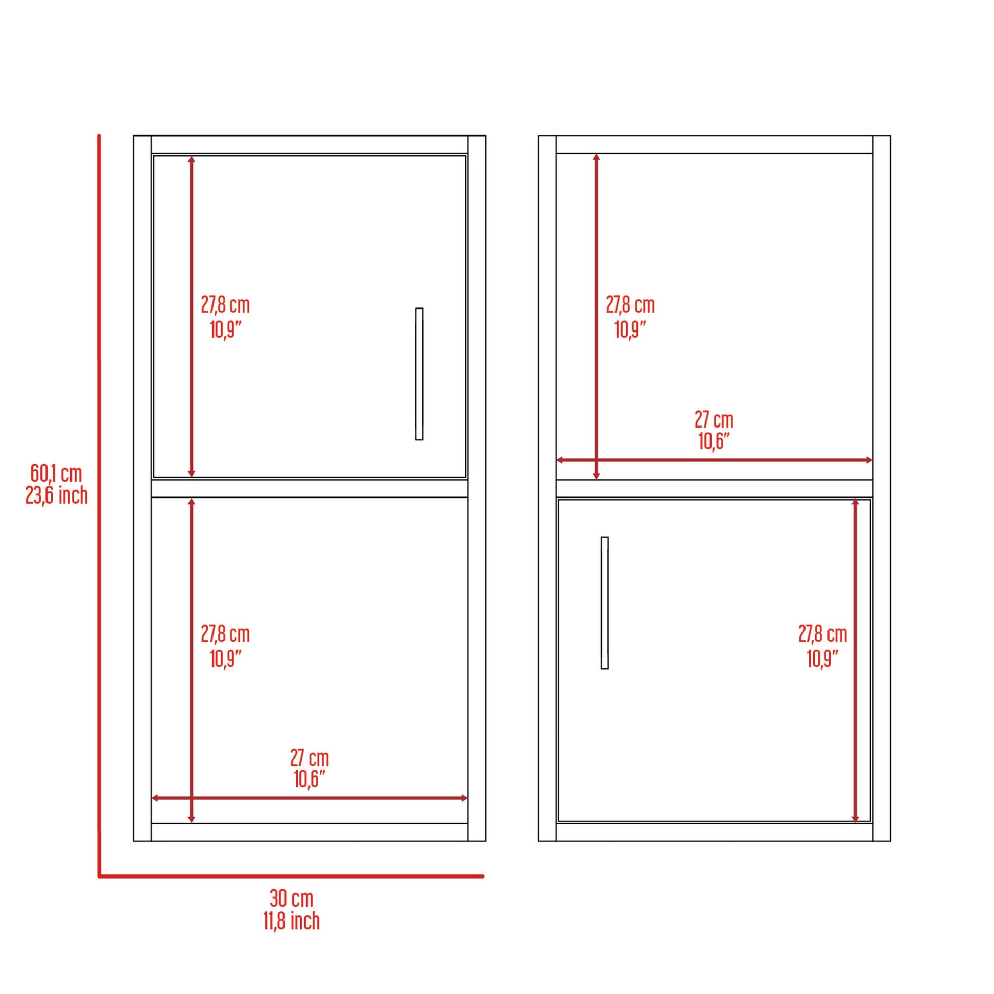 Oba 2 Pc Wall Mounted Bathroom Medicine Cabinet With Open And Closed Storage 2 White 2 4 Bathroom Freestanding Modern Particle Board Engineered Wood