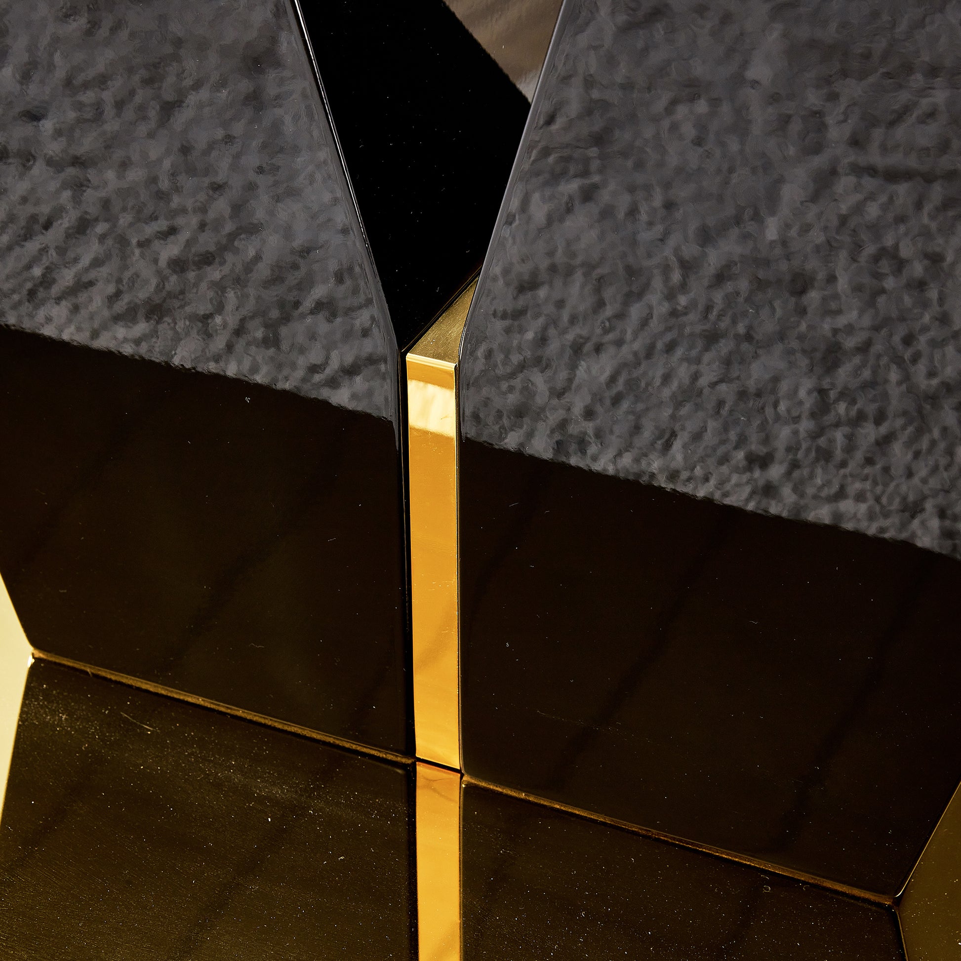 Table And Chair Set,Clear Tempered Glass And Black Legs Of The Table, Pu And Gold Legs Of The Chair Black Grey Seats 4 Tempered Glass