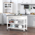 Homcom Kitchen Island With Stainless Steel Top,