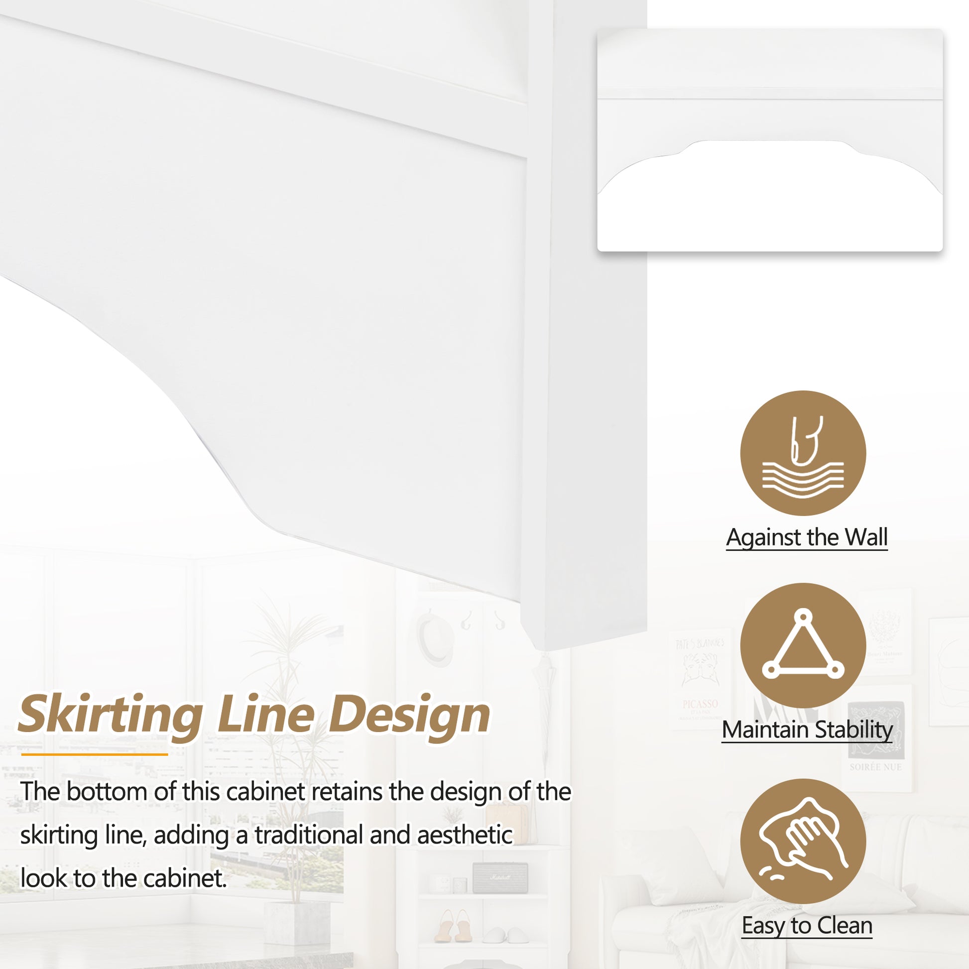 Minimalist Corner Hall Tree With Shoe Bench, Versatile Entryway Coat Rack With 4 Hooks, Corner Cabinet With Adjustable Shelf For Hallway, Living Room, White, 29.5''W*71.6''H White Particle Board