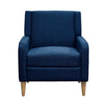 Upholstered Accent Armchair Blue Upholstered