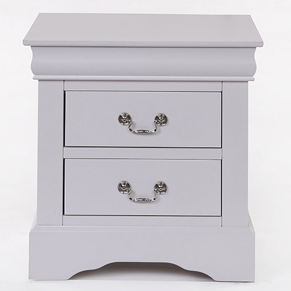 White 2 Drawer Nightstand White White 2 Drawers Bedroom Drawer Storage White Wood