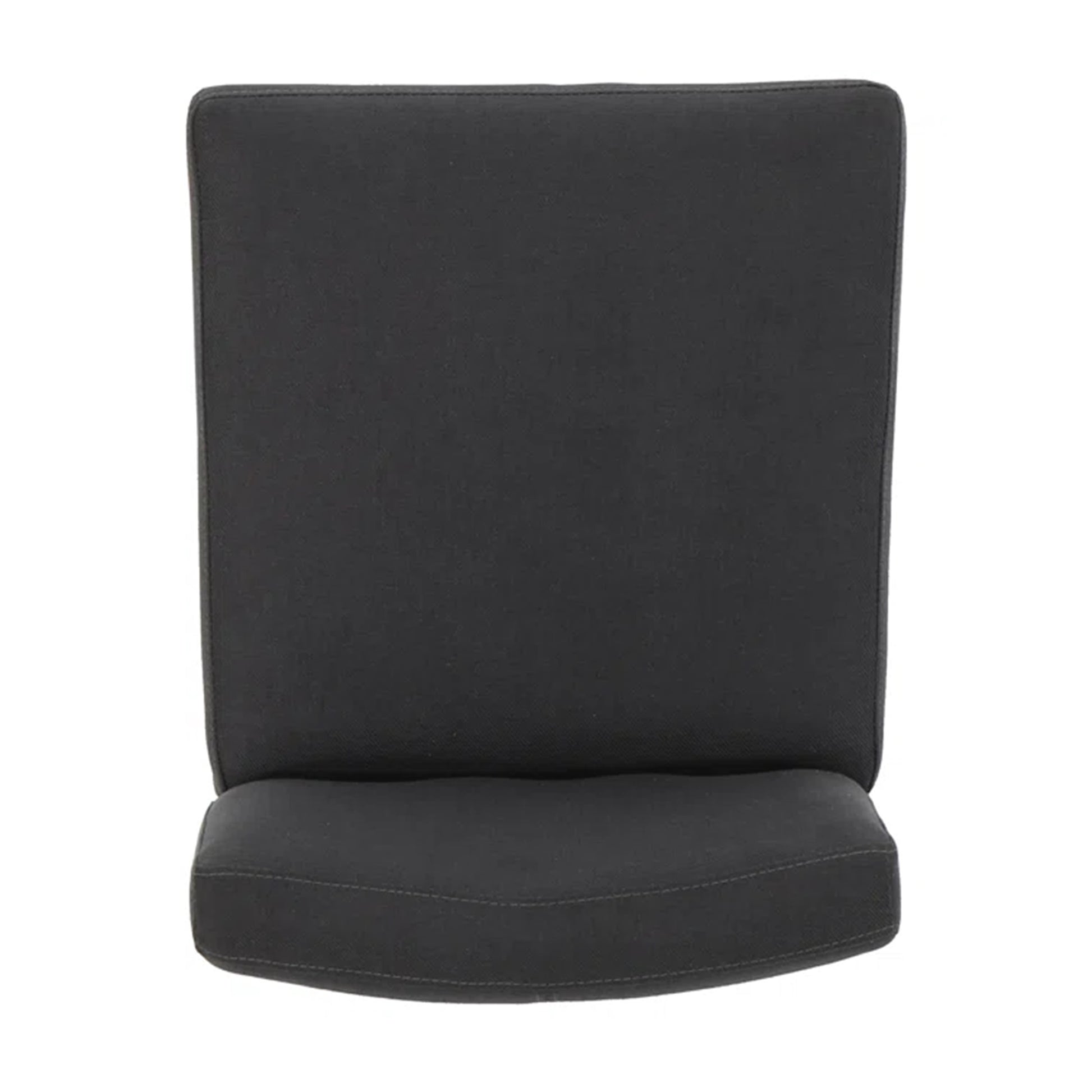 Portman Fabric Counter Stools Set Of 2 , Dark Charcoal Dark Gray Fabric