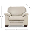 Magnum Leather Chair Beige Memory Foam Genuine Leather