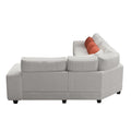 Modular Sectional L Shaped Sofa With Armrest Wooden Frame Locker, Stylish And Comfortablecream Style, Beige Beige Primary Living Space Soft Modern Wood 5 Seat