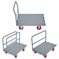 Steel Panel Truck, Heavy Duty Drywall Cart Lumber Cart Platform Truck Flat Cart, 2000Lbs, 6