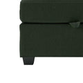 Adjustable Arms And Backs Modern U Shape Linen Couch Modular Sectional Sofa Couch With Storage Seat, Large Convertible Sofa With Reversible Chaise For Living Room Apartment Office, Green Green Polyester 4 Seat