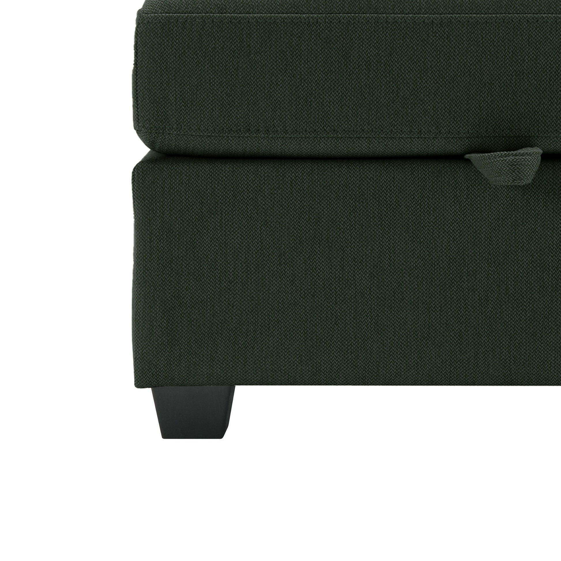 Adjustable Arms And Backs Modern U Shape Linen Couch Modular Sectional Sofa Couch With Storage Seat, Large Convertible Sofa With Reversible Chaise For Living Room Apartment Office, Green Green Polyester 4 Seat