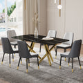 Large Modern Minimalist Rectangular Dining Table With 0.39 