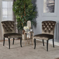 Hayden Kd Dining Chair Mp2 Set Of 2 Grey Velvet