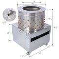 Chicken Poultry Plucker 2200W 240R Min Turkey Chicken Poultry Plucking Machine 23.5Inch Barrel Diameter Stainless Steel Feather Plucking Machine Silver Stainless Steel