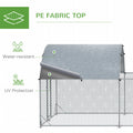 Pawhut Large Chicken Coop Metal Chicken Run For Chickens With Waterproof And Anti Uv Cover, Dome Shaped Walk In Fence Cage Hen House For Outdoor And Yard Farm Use, 1