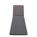 Gray Broadway Ian Chaise Lounge Cushion Triple Folds Gray Waterproof Fabric