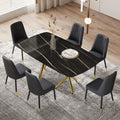 Large Modern Minimalist Rectangular Dining Table With 0.39 