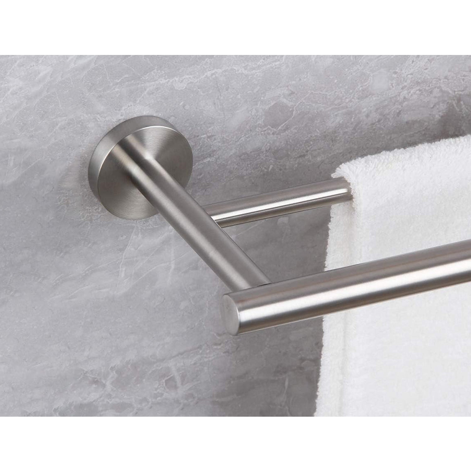 23.6'' Towel Bar Wall Mounted brushed nickel-stainless steel