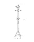 Coat Rack, Hall Tree, Free Standing, 11 Hooks, Entryway, 73