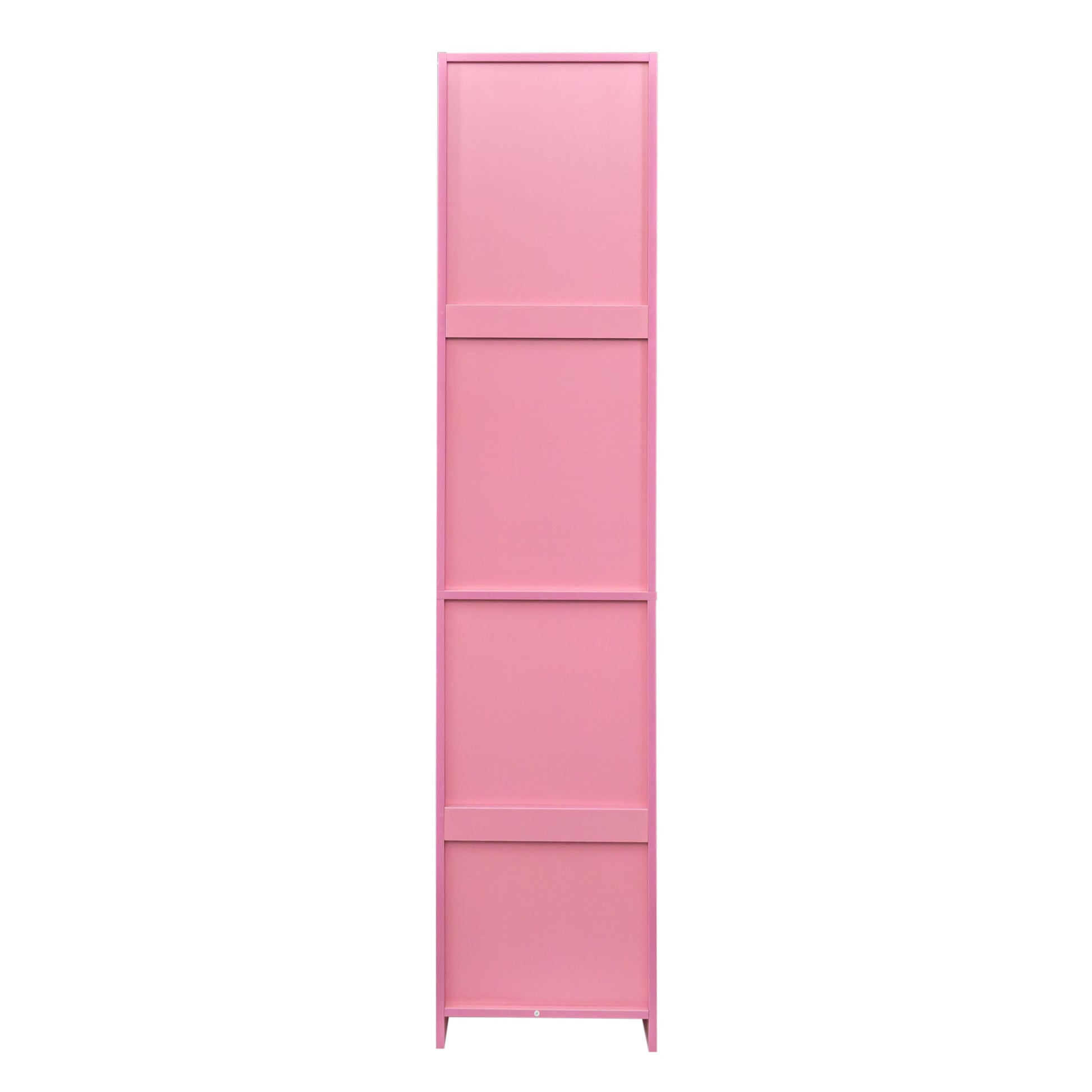 Salon Station, Barber Stations With 2 Tier Storage Shelf With Door, Hair Styling Storage Cabinet With 2 Drawer, A Large Storage Cabinet & 3 Hot Tool Holders Pink Particle Board Mdf