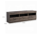 Amiable Tv Stand, Rustic Oak Brown Deep Rustic Brown 60 69 Inches Mdf