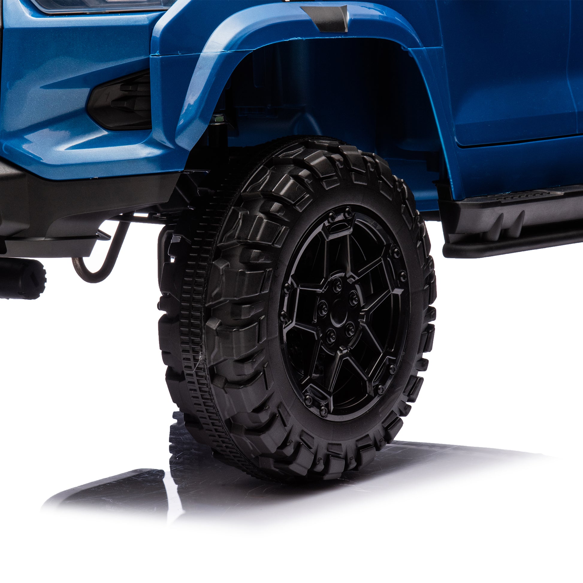 24V10A Two Seater Kids Ride On Electric Pickup, Kids Ride On Toy W Parents Remote Control,4Wd 800W Motors,Two Safety Belts,High Gate Safety Design,Usb,Bluetooth, Speed 2.49 3.73Mph For Kids Aged 3 .