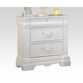 White 3 Drawer Nightstand With Hidden Top Drawer White 3 Drawers Bedroom Rectangle Pine Felt Lined Drawers White Pine