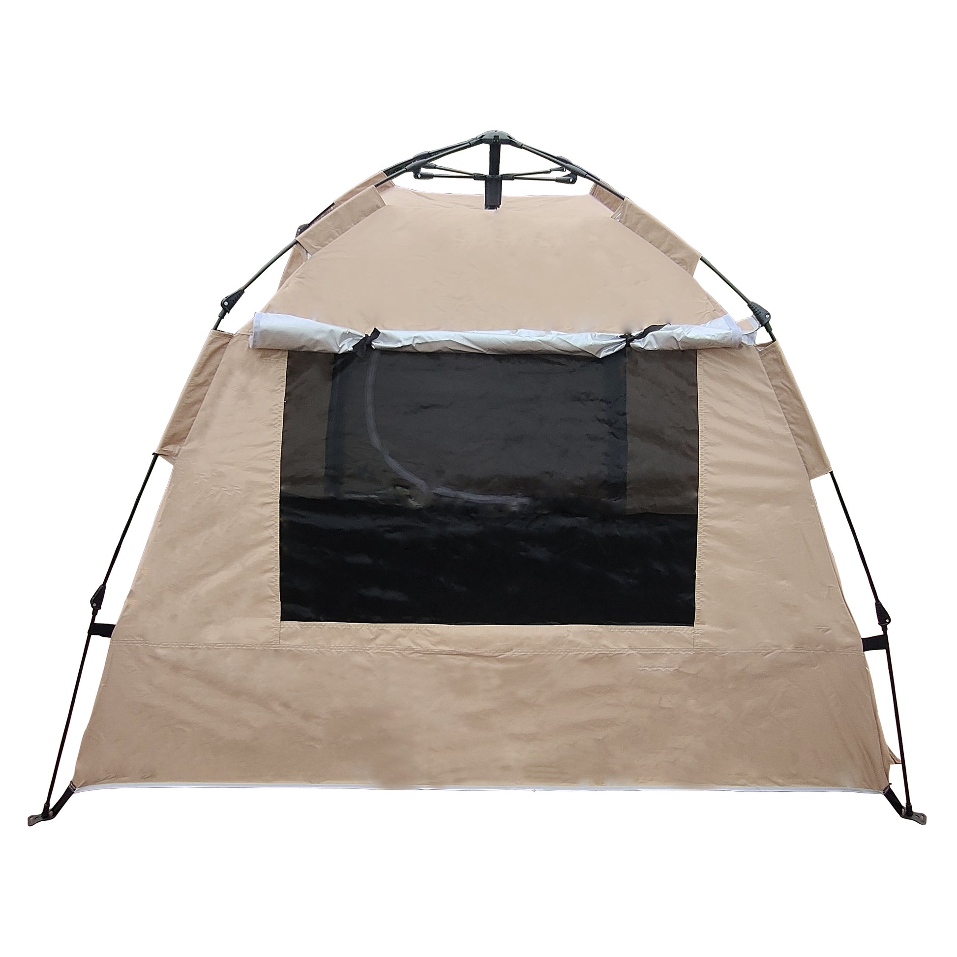 Tent, Quick Opening Automatic Tent, Waterproof And Uv Resistant Tent, Suitable For 2 3 People Camping, Picnic, Outdoor Travel Tent Khaki Khaki Classic Polyester